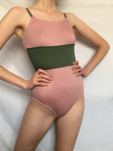 Load image into Gallery viewer, Rhia Pink and Moss Bodysuit
