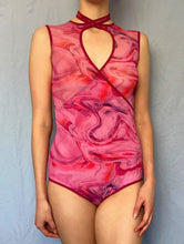 Load image into Gallery viewer, Aphrodite Mesh Heart Bodysuit
