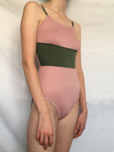 Load image into Gallery viewer, Rhia Pink and Moss Bodysuit
