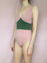 Load image into Gallery viewer, Cleo Pink and Moss Bodysuit
